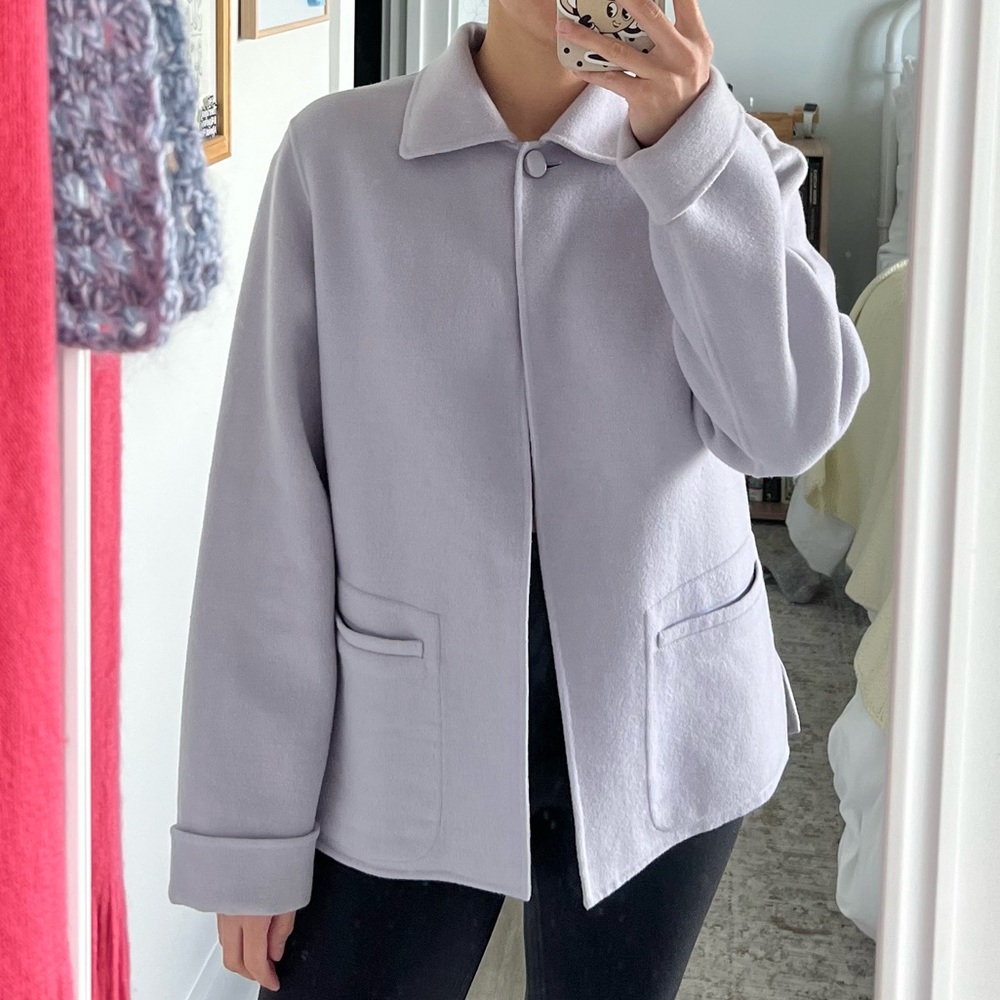 Carole Little Soft Lavender Teddy Jacket